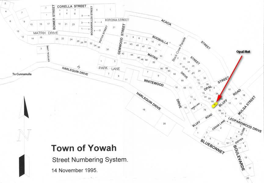 Yowah Town Map
